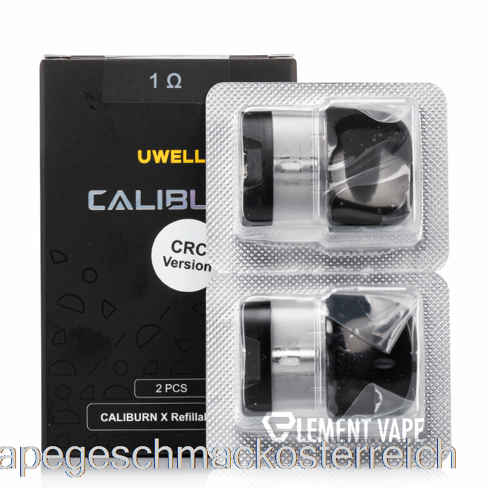 Uwell Caliburn X Ersatz-Pods, 3 Ml Pod + 1,0 Ohm Spule, Vape-Geschmack